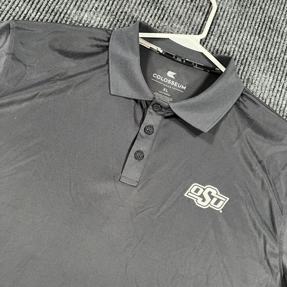 Oklahoma‎ State Cowboys Polo Shirt Mens XL Extra Large Gray Short Sleeve NCAA